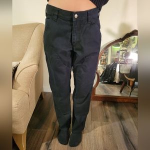 Carhartt black 30/30 Rugged Flex Relaxed Fit Duck Double-Front Utility Work Pant